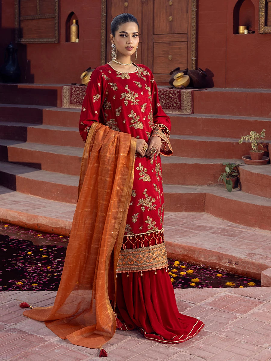 Salitex | Signature Festive Chiffon | SUNW6JI020UT - House Of Hania