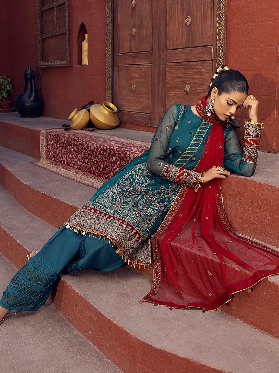 Salitex | Signature Festive Chiffon | SUNW6JI021UT - House Of Hania