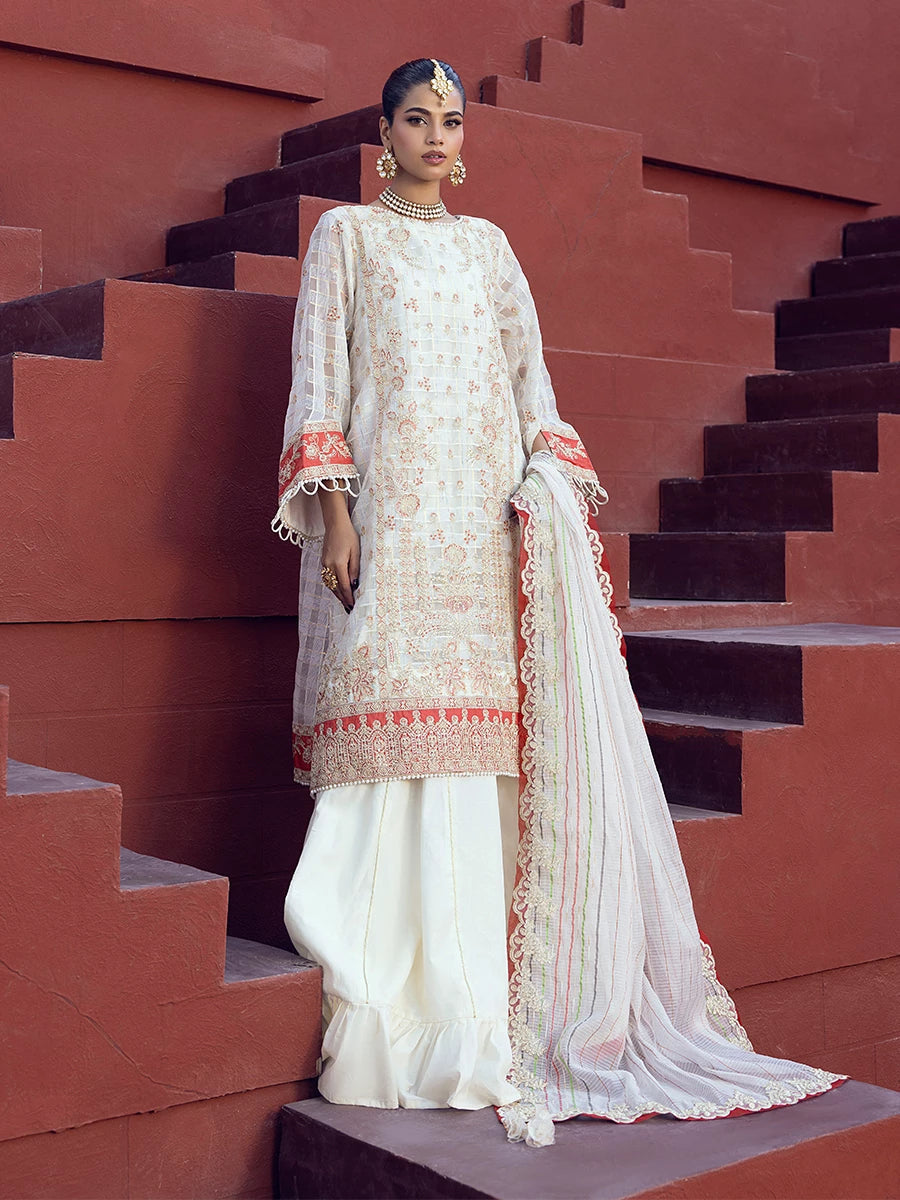 Salitex | Signature Festive Chiffon | SUNW6JI024UT - House Of Hania