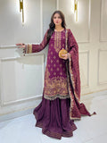 Salitex | Signature Festive Chiffon | SUNW6JI040UT - House Of Hania