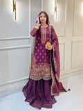 Salitex | Signature Festive Chiffon | SUNW6JI040UT - House Of Hania