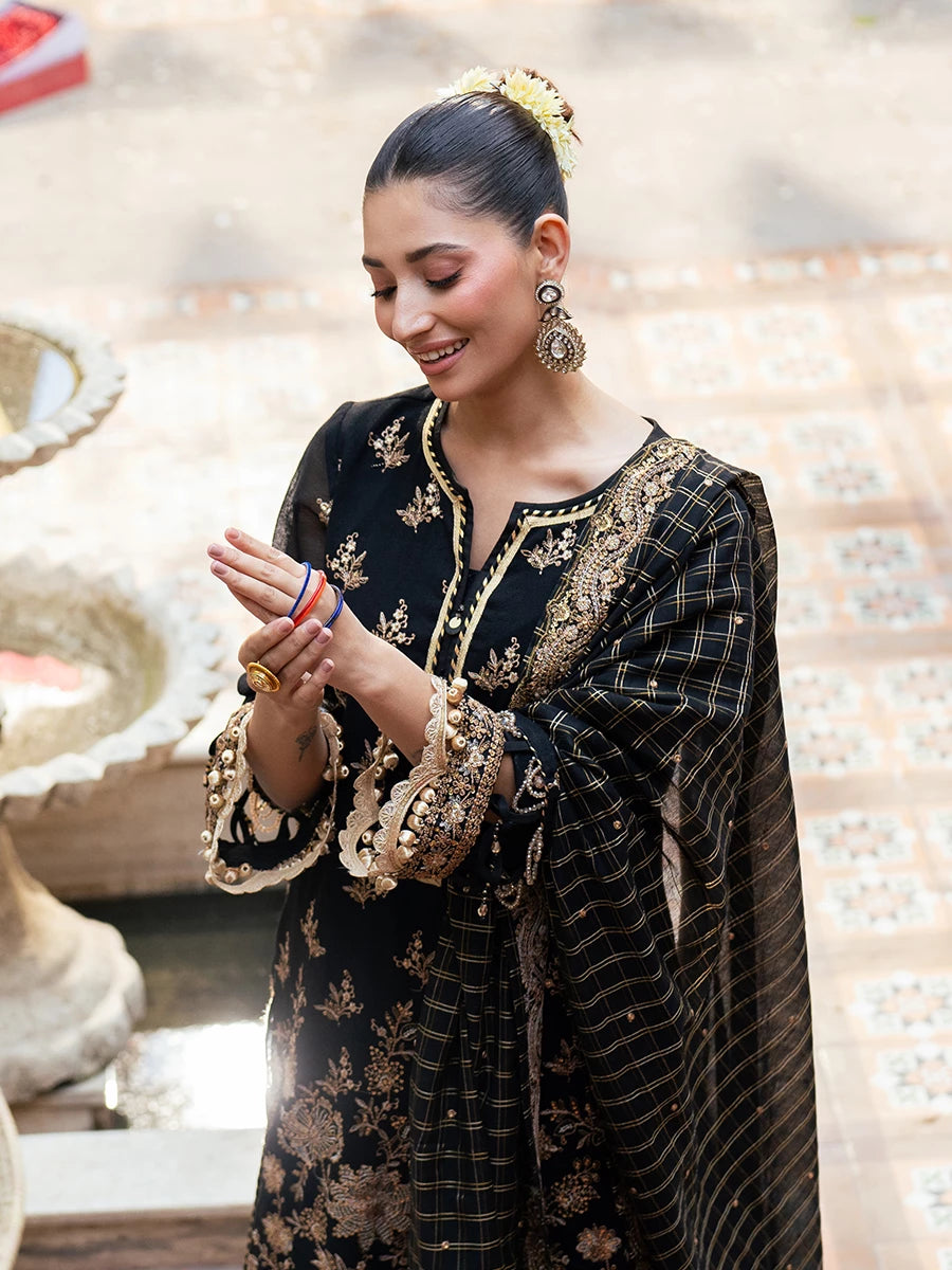 Salitex | Signature Festive Chiffon | SUNW6JI041UT - House Of Hania