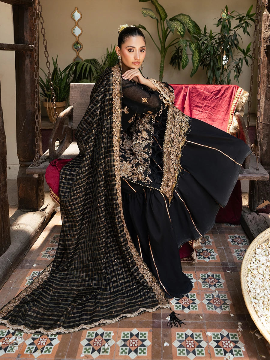 Salitex | Signature Festive Chiffon | SUNW6JI041UT - House Of Hania