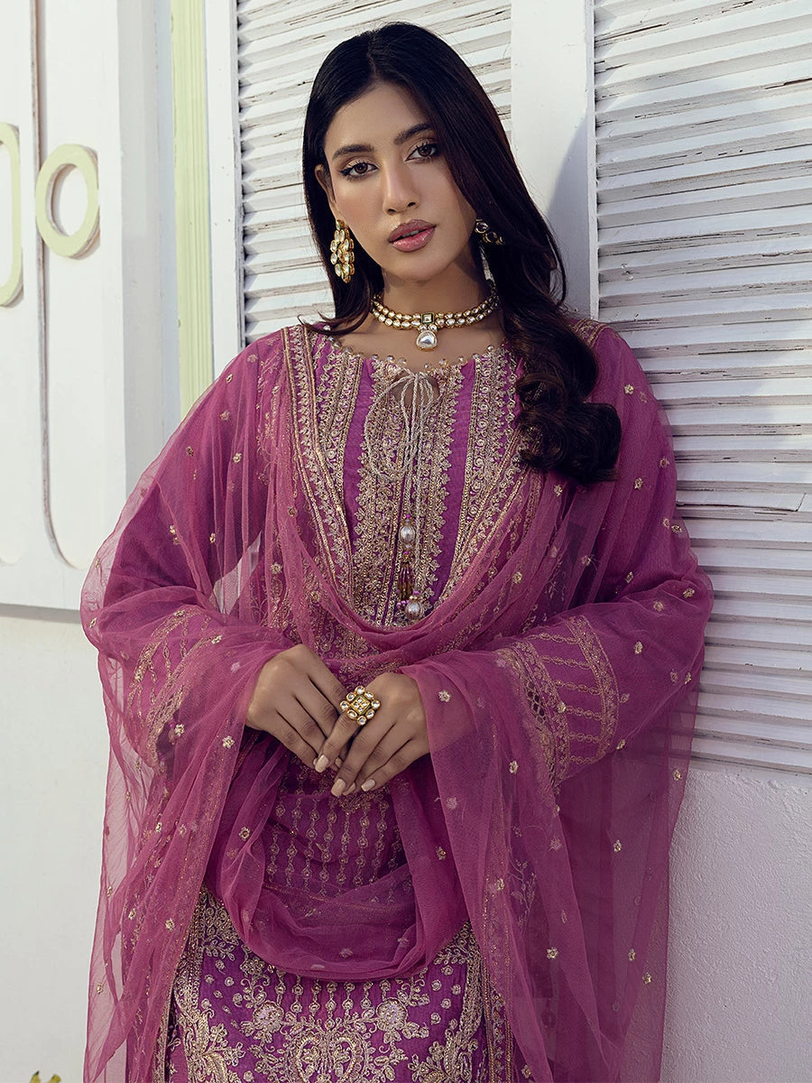 Salitex | Signature Festive Chiffon | SUNW6NO004UT - House Of Hania