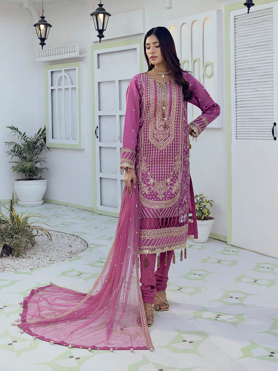 Salitex | Signature Festive Chiffon | SUNW6NO004UT - House Of Hania