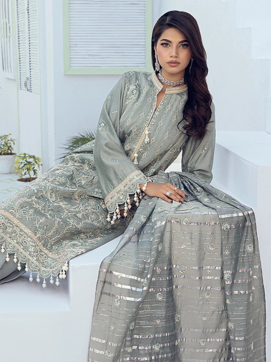 Salitex | Signature Festive Chiffon | SUNW6NO010UT - House Of Hania