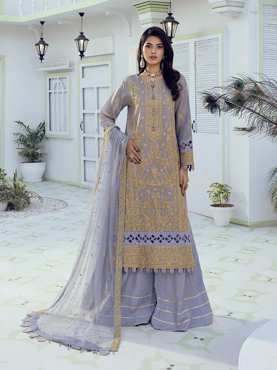 Salitex | Signature Festive Chiffon | SUNW6NO011UT - House Of Hania