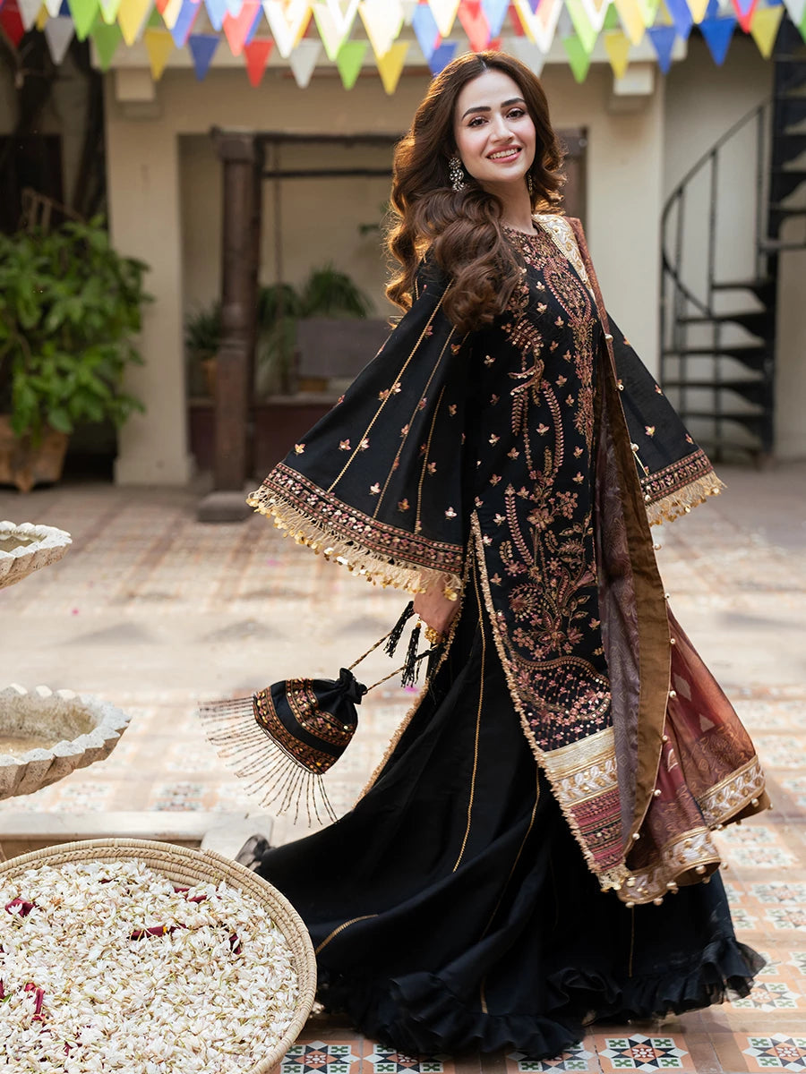 Salitex | Signature Festive Chiffon | SUNW6NO025UT - House Of Hania