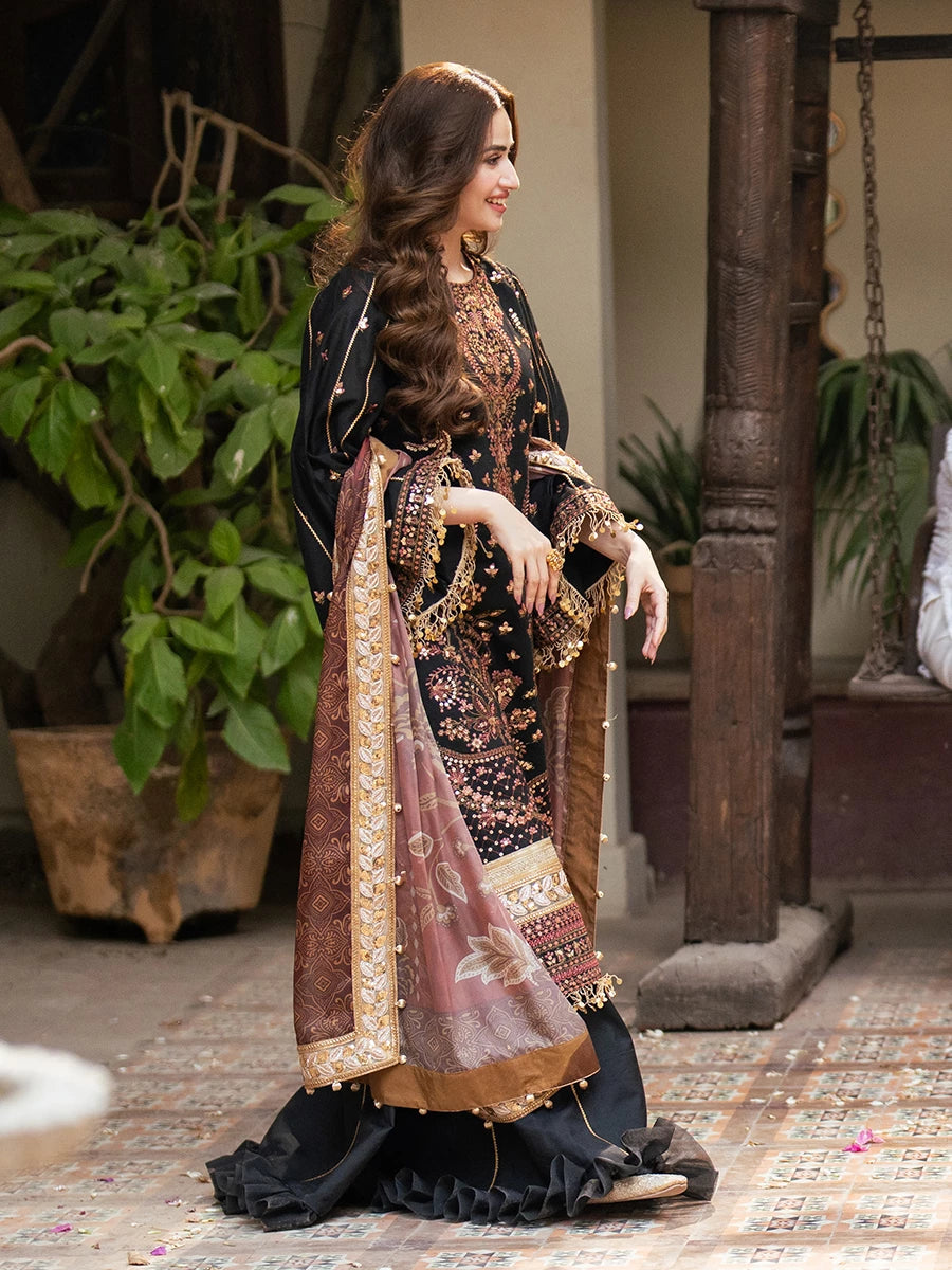Salitex | Signature Festive Chiffon | SUNW6NO025UT - House Of Hania