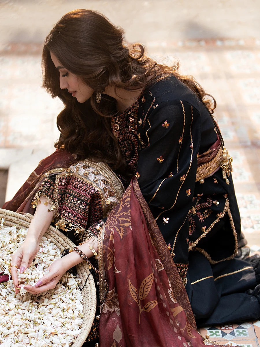Salitex | Signature Festive Chiffon | SUNW6NO025UT - House Of Hania