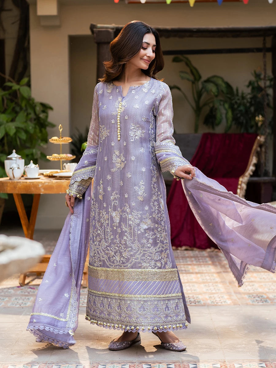 Salitex | Signature Festive Chiffon | SUNW6NO026UT - House Of Hania