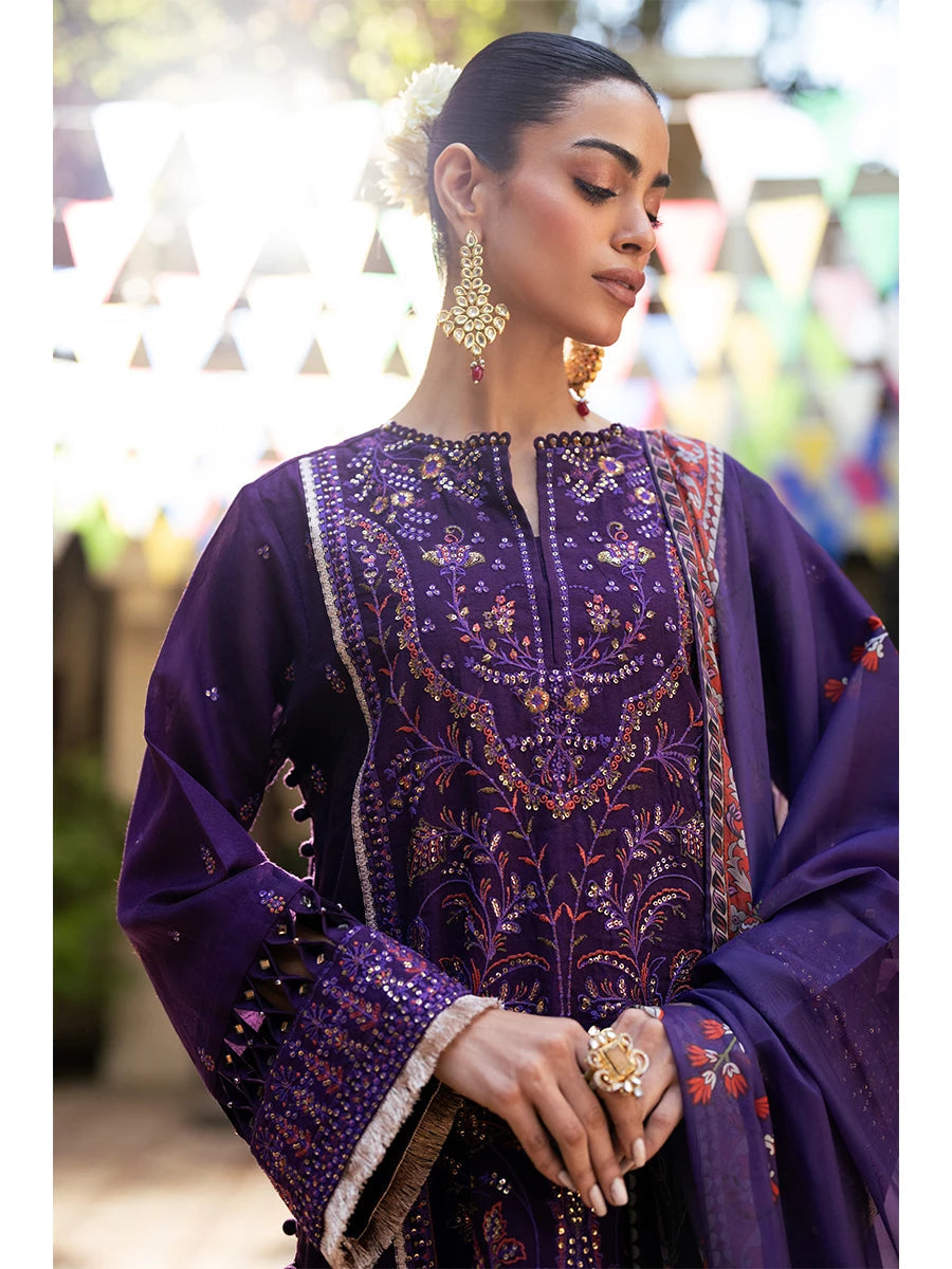 Salitex | Signature Festive Chiffon | SUNW6NO031UT - House Of Hania