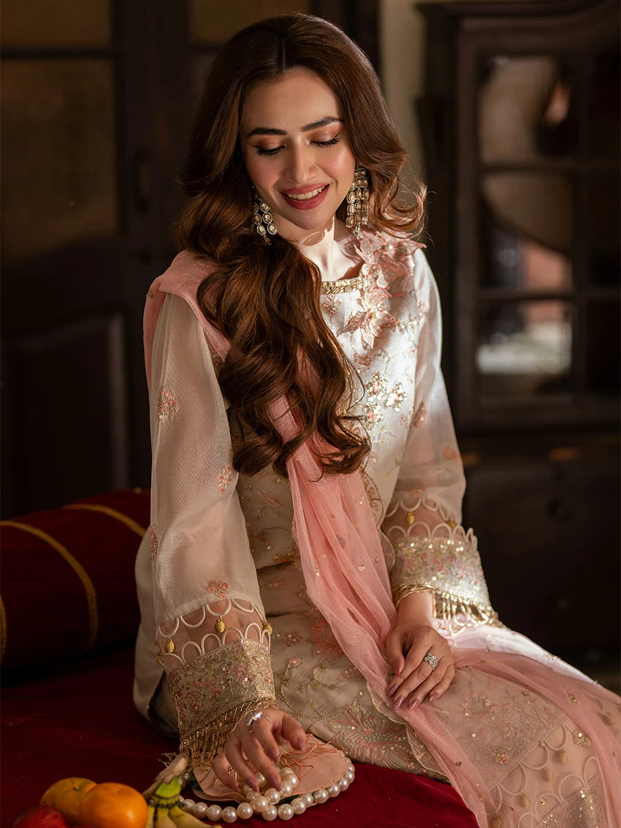 Salitex | Signature Festive Chiffon | SUNW6NO033UT - House Of Hania