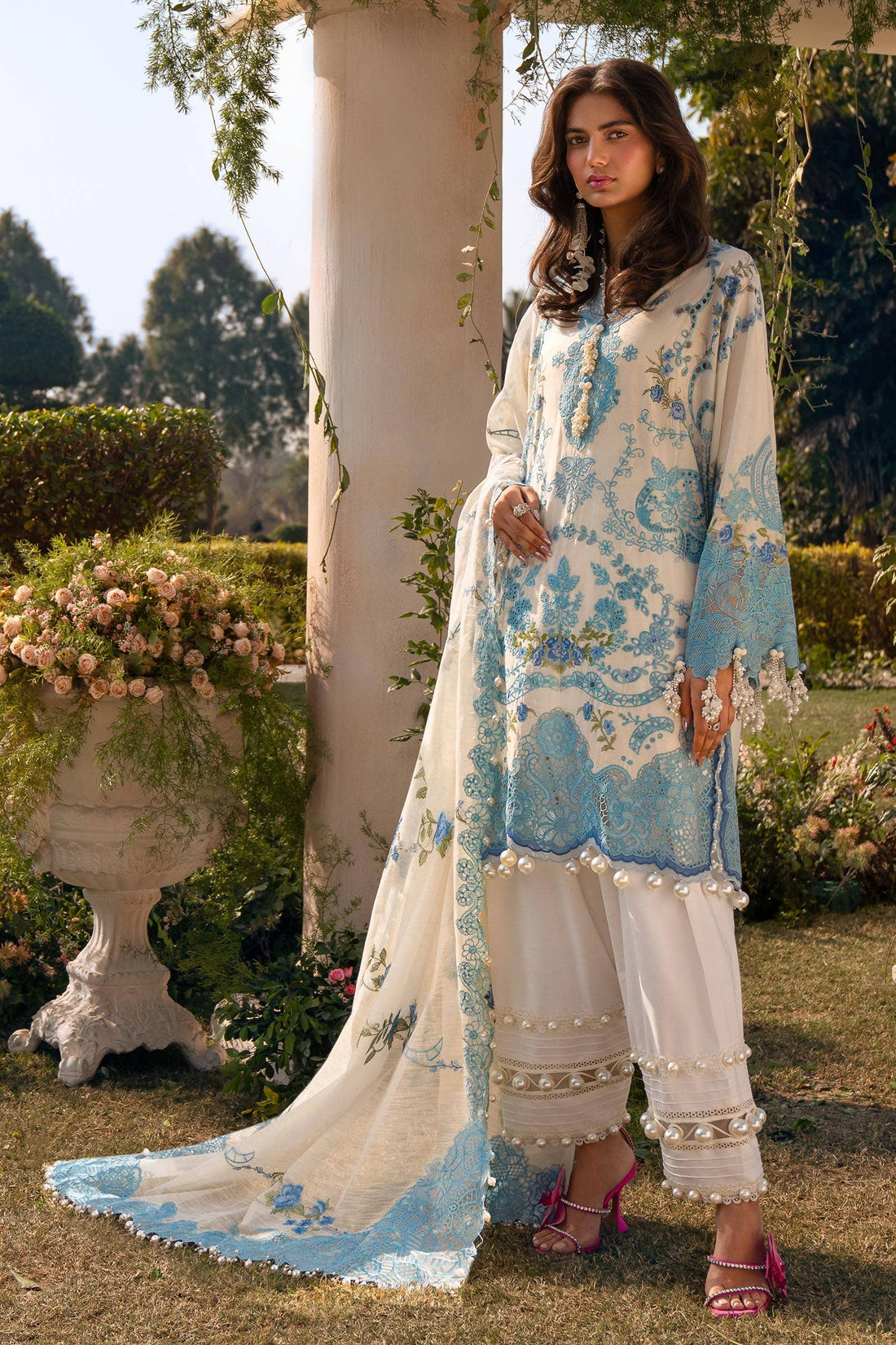 Sana Safinaz | Luxury Collection 24 | L241-004A-3CV - House Of Hania