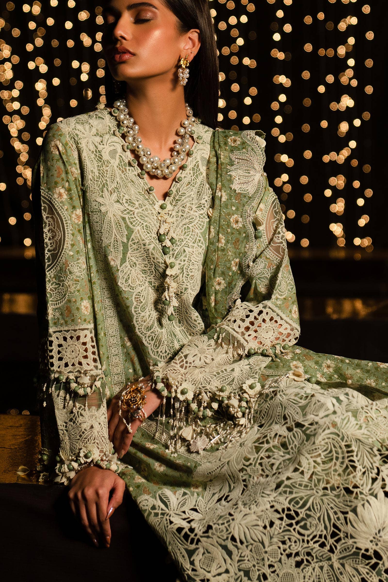 Sana Safinaz | Luxury Collection 24 | L241-005B-3CU - House Of Hania