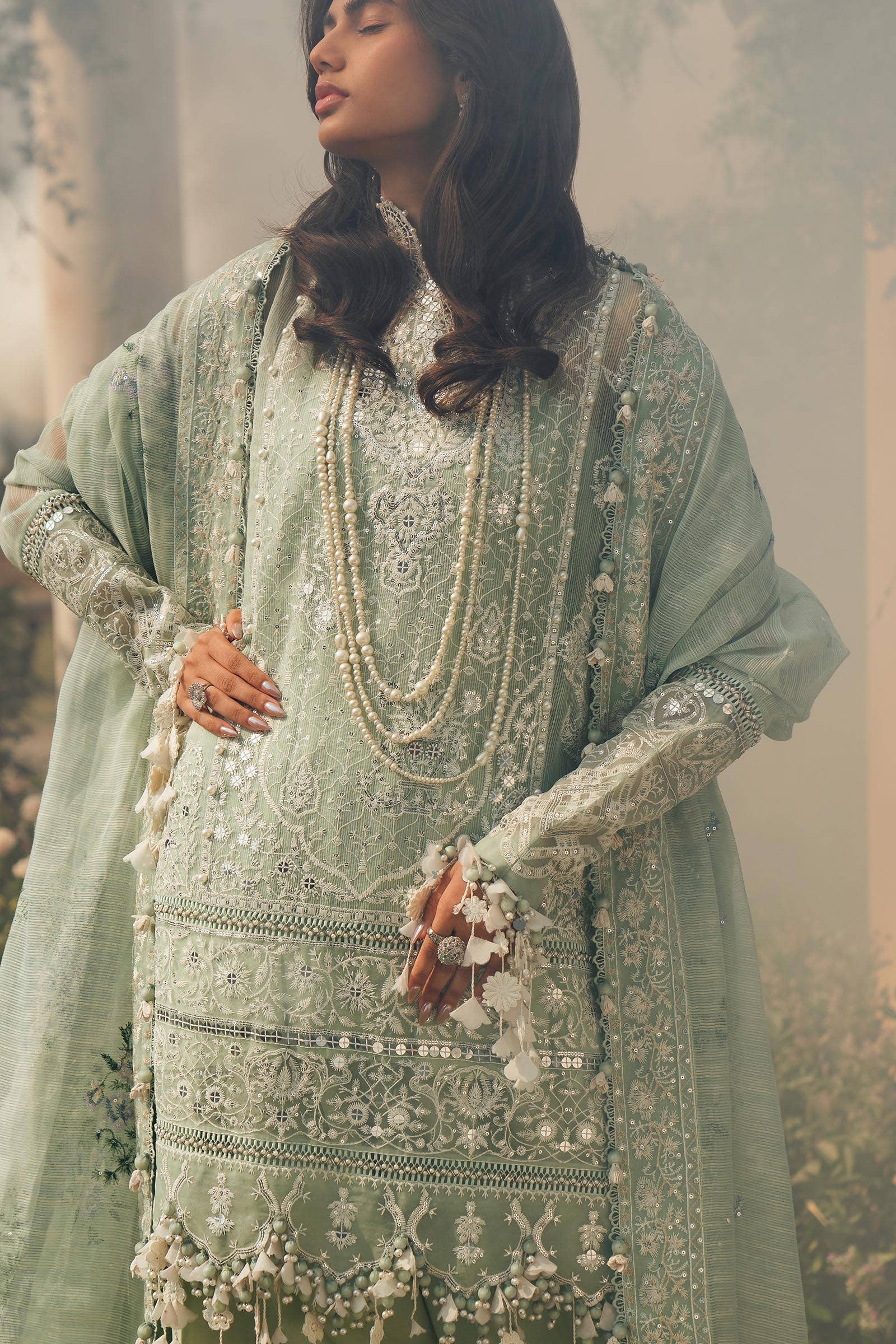 Sana Safinaz | Luxury Collection 24 | L241-006B-3CV - House Of Hania