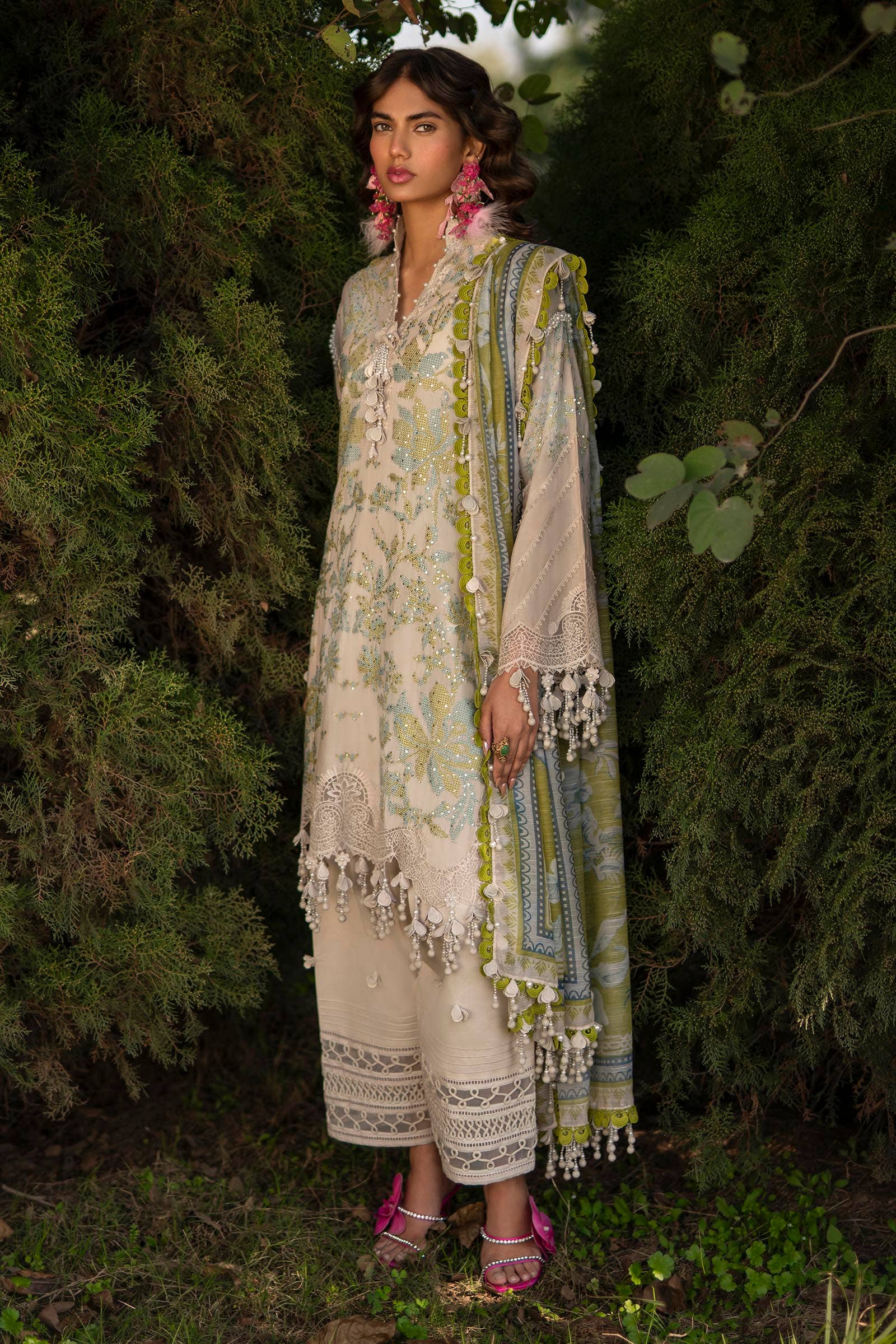 Sana Safinaz | Luxury Collection 24 | L241-008A-3CV - House Of Hania