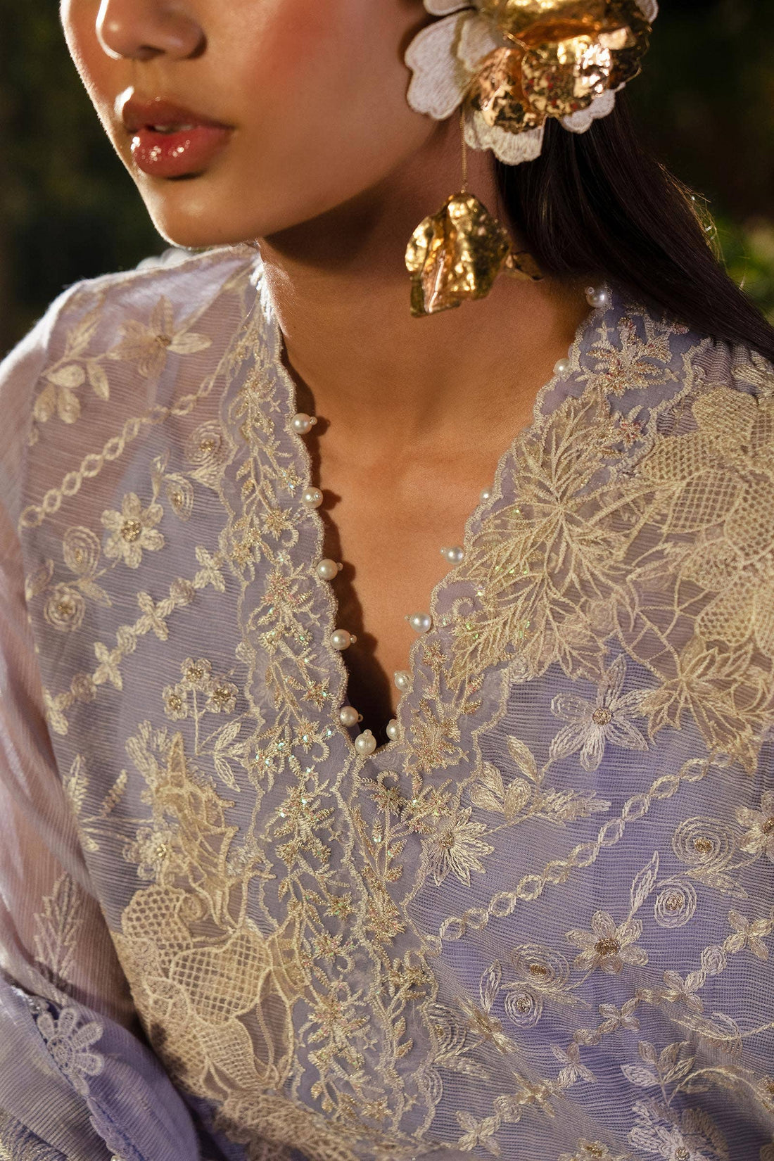 Sana Safinaz | Luxury Collection 24 | L241-010B-3CV - House Of Hania