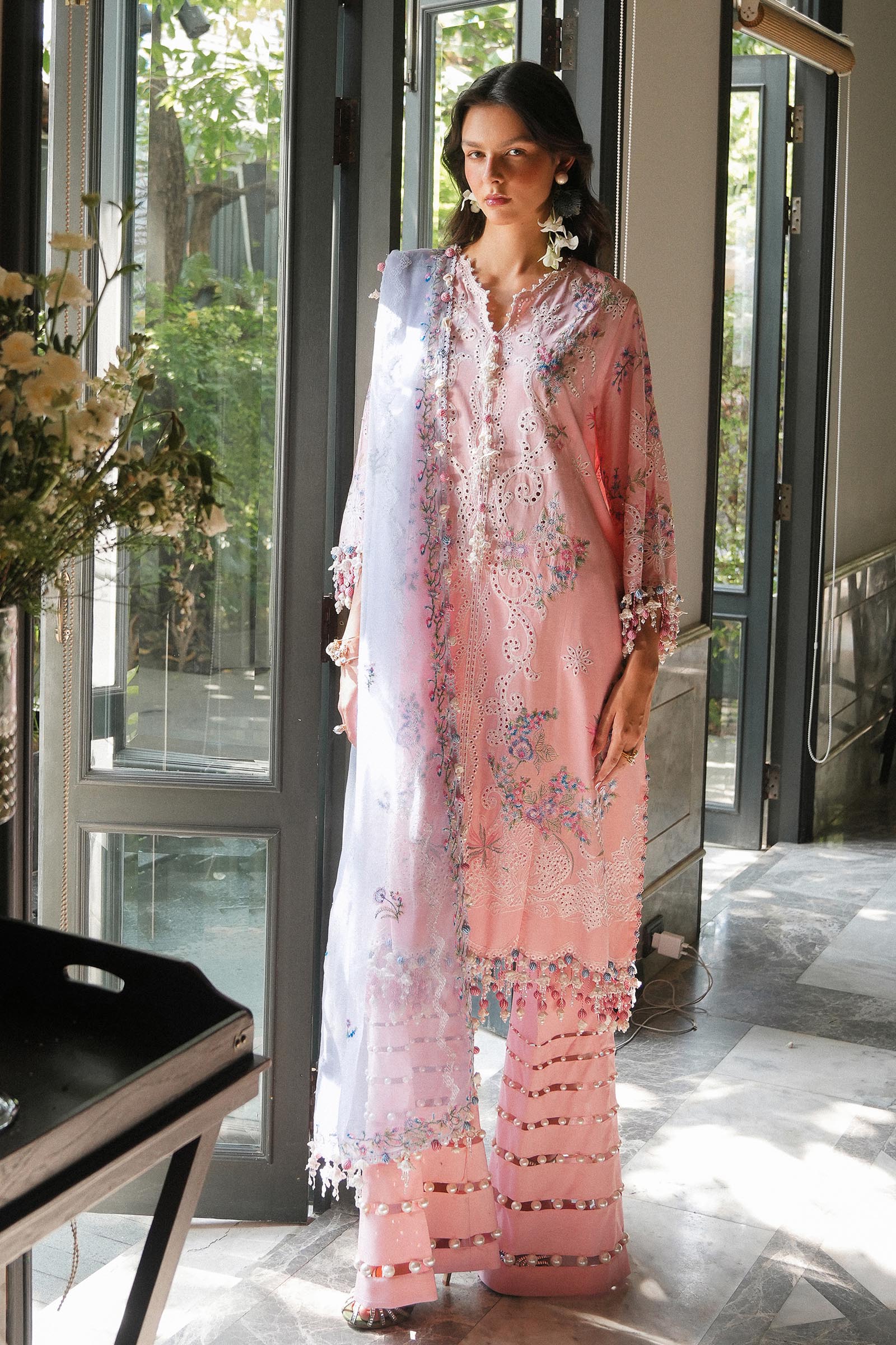 Sana Safinaz | Luxury Lawn 25 | L251-001B-3CT - House Of Hania
