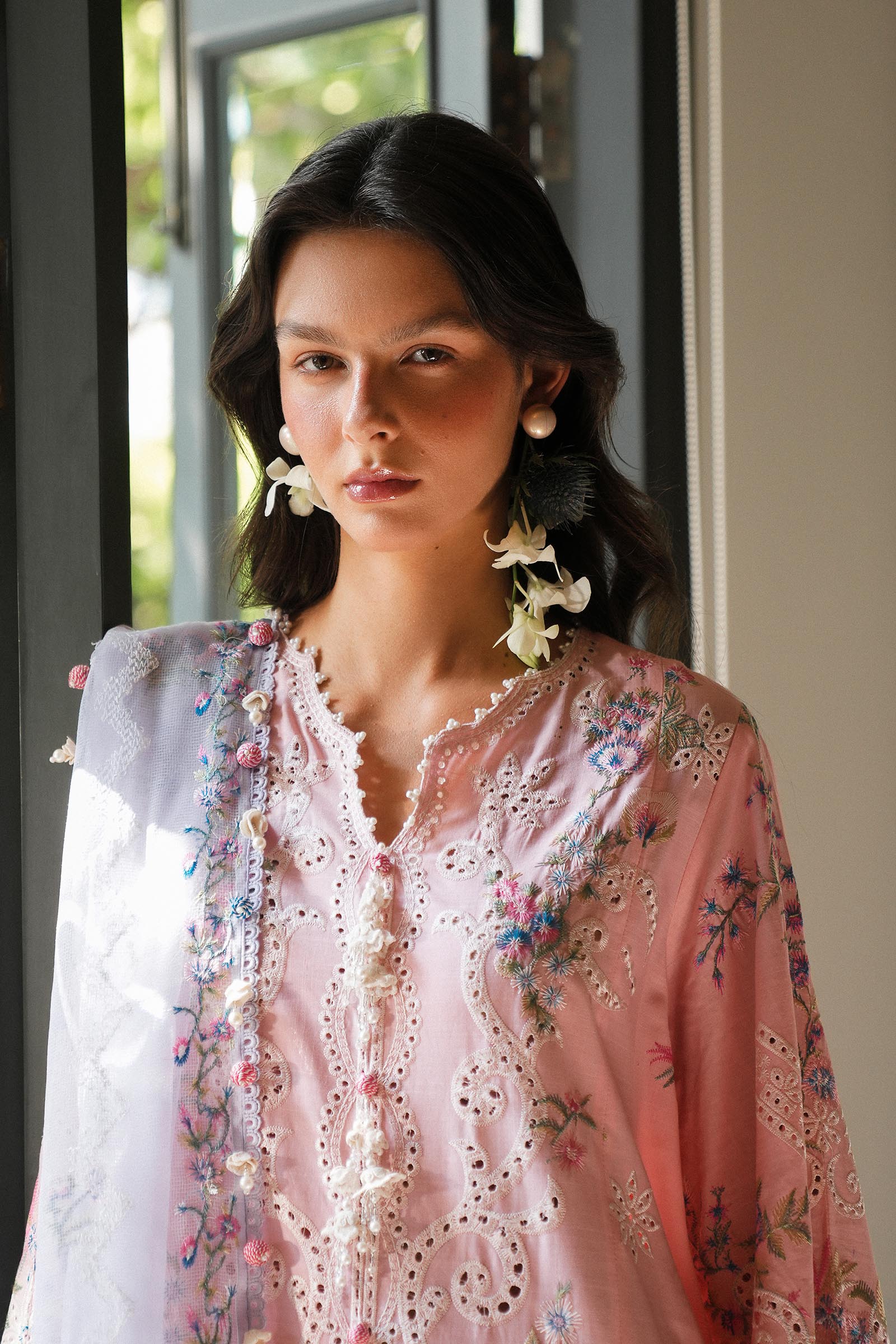 Sana Safinaz | Luxury Lawn 25 | L251-001B-3CT - House Of Hania