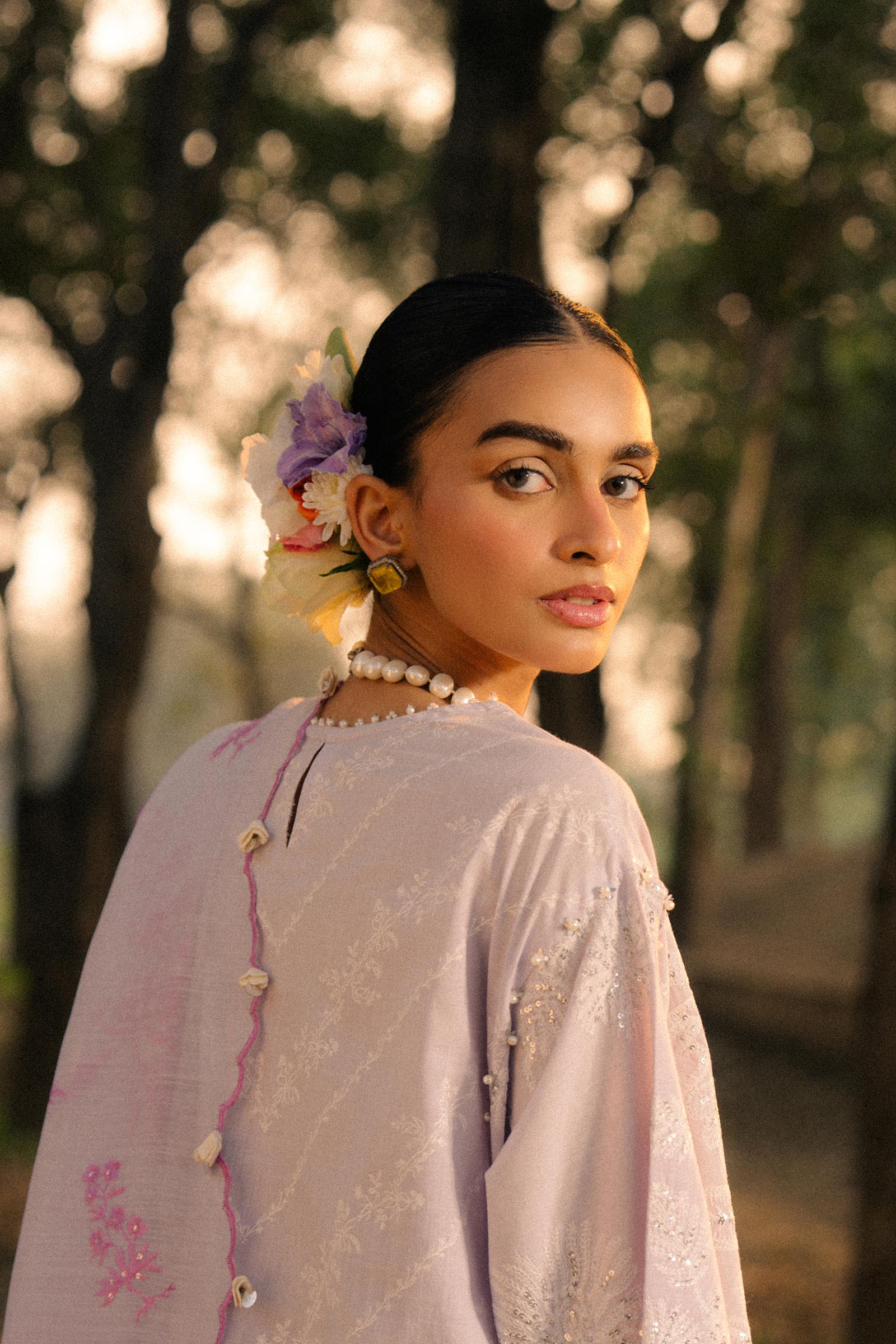 Sana Safinaz | Luxury Lawn 25 | L251-002B-3DI - House Of Hania