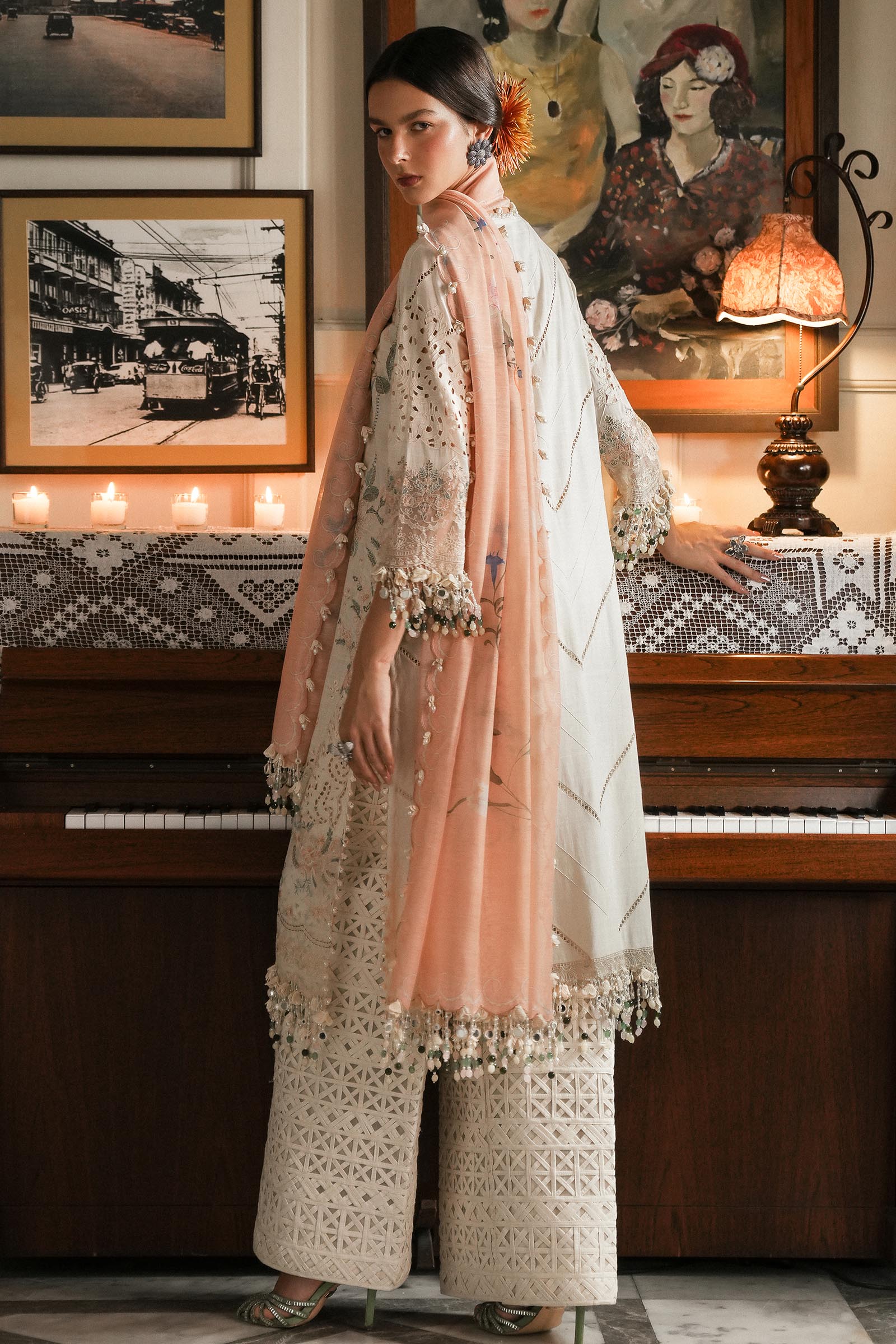 Sana Safinaz | Luxury Lawn 25 | L251-003A-3DI - House Of Hania