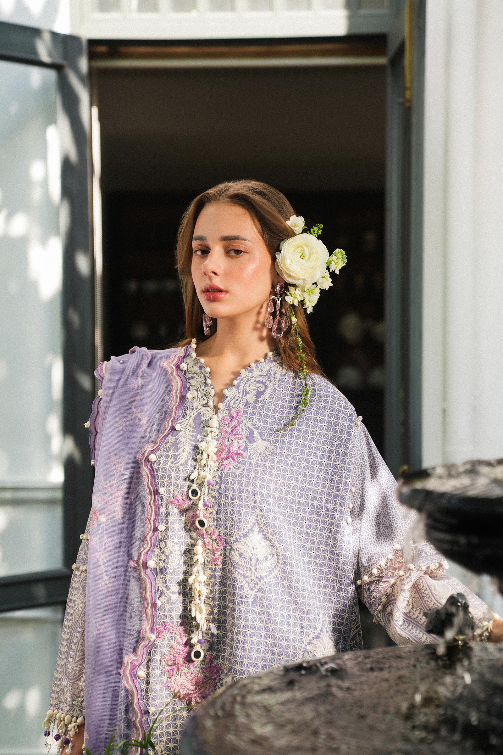 Sana Safinaz | Luxury Lawn 25 | L251-004B-3CT - House Of Hania