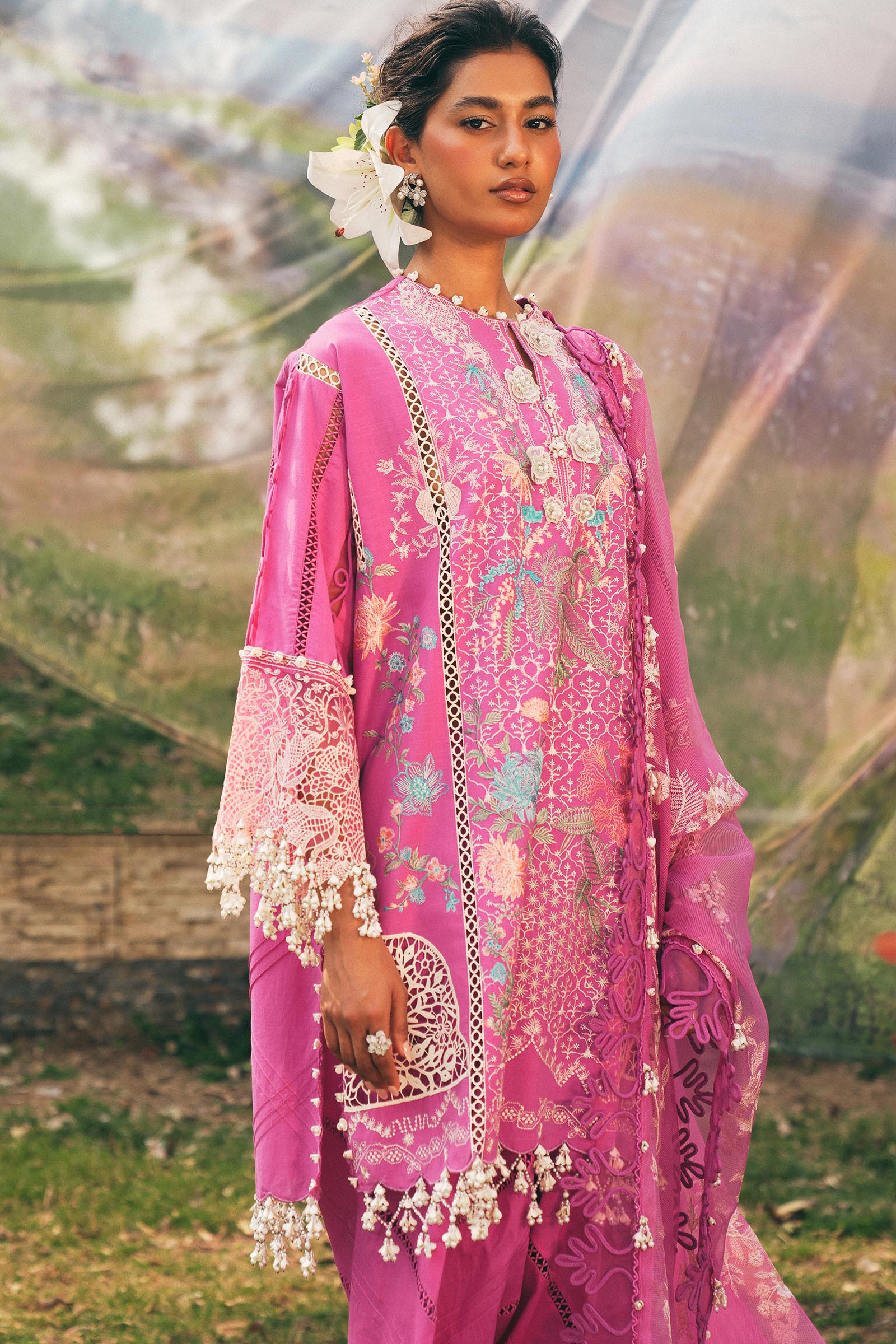 Sana Safinaz | Luxury Lawn 25 | L251-005A-3CT - House Of Hania