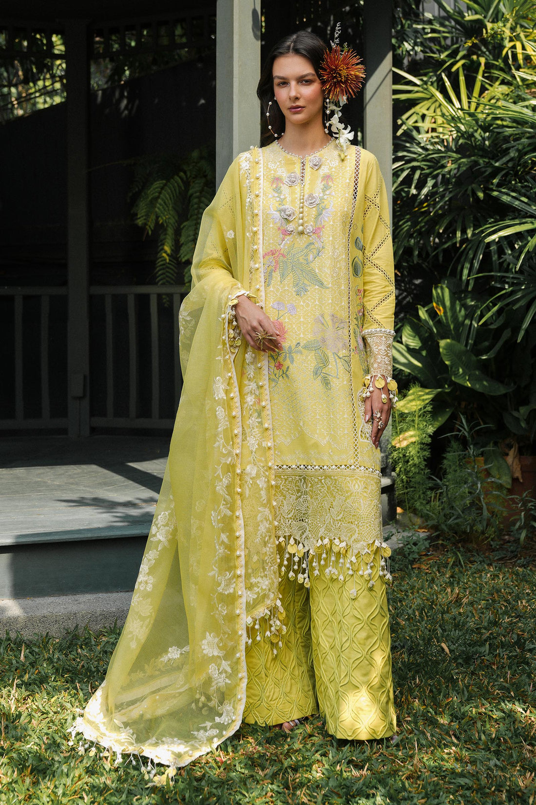 Sana Safinaz | Luxury Lawn 25 | L251-005B-3CT - House Of Hania