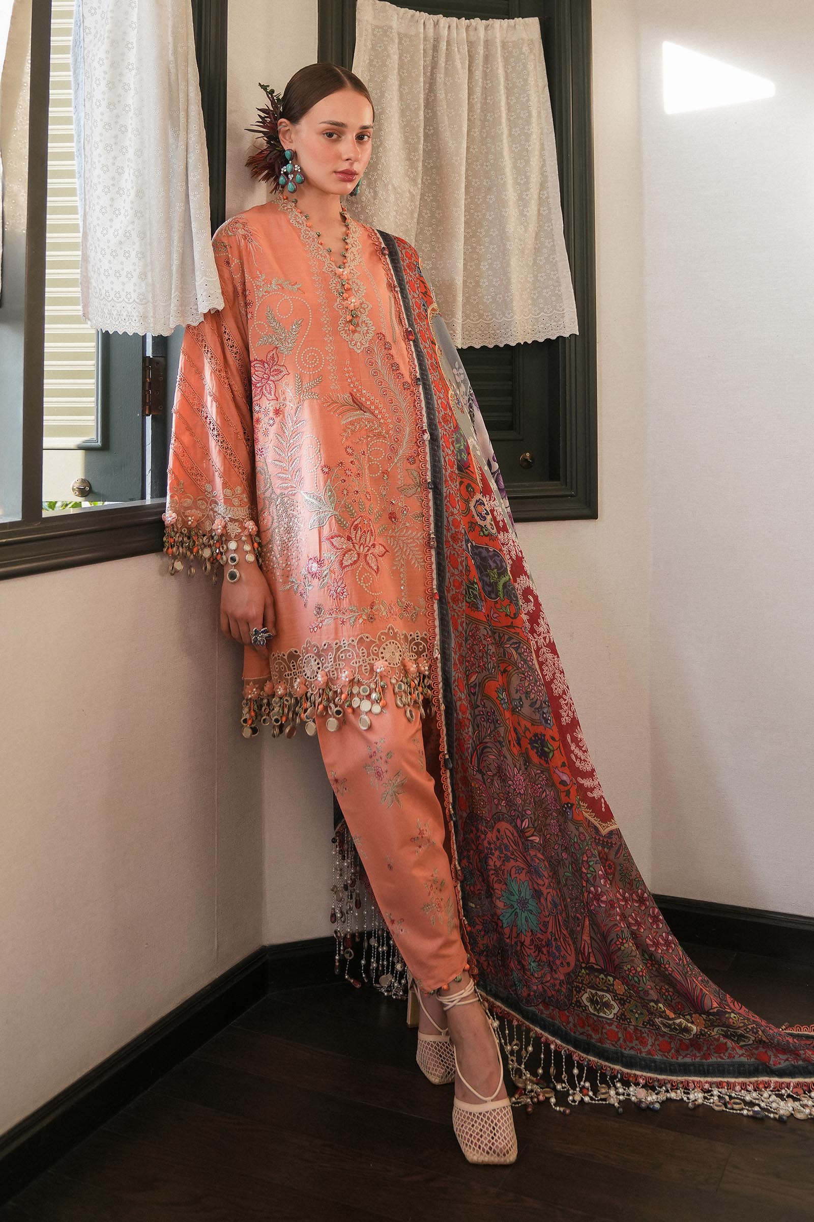 Sana Safinaz | Luxury Lawn 25 | L251-007A-3CT - House Of Hania