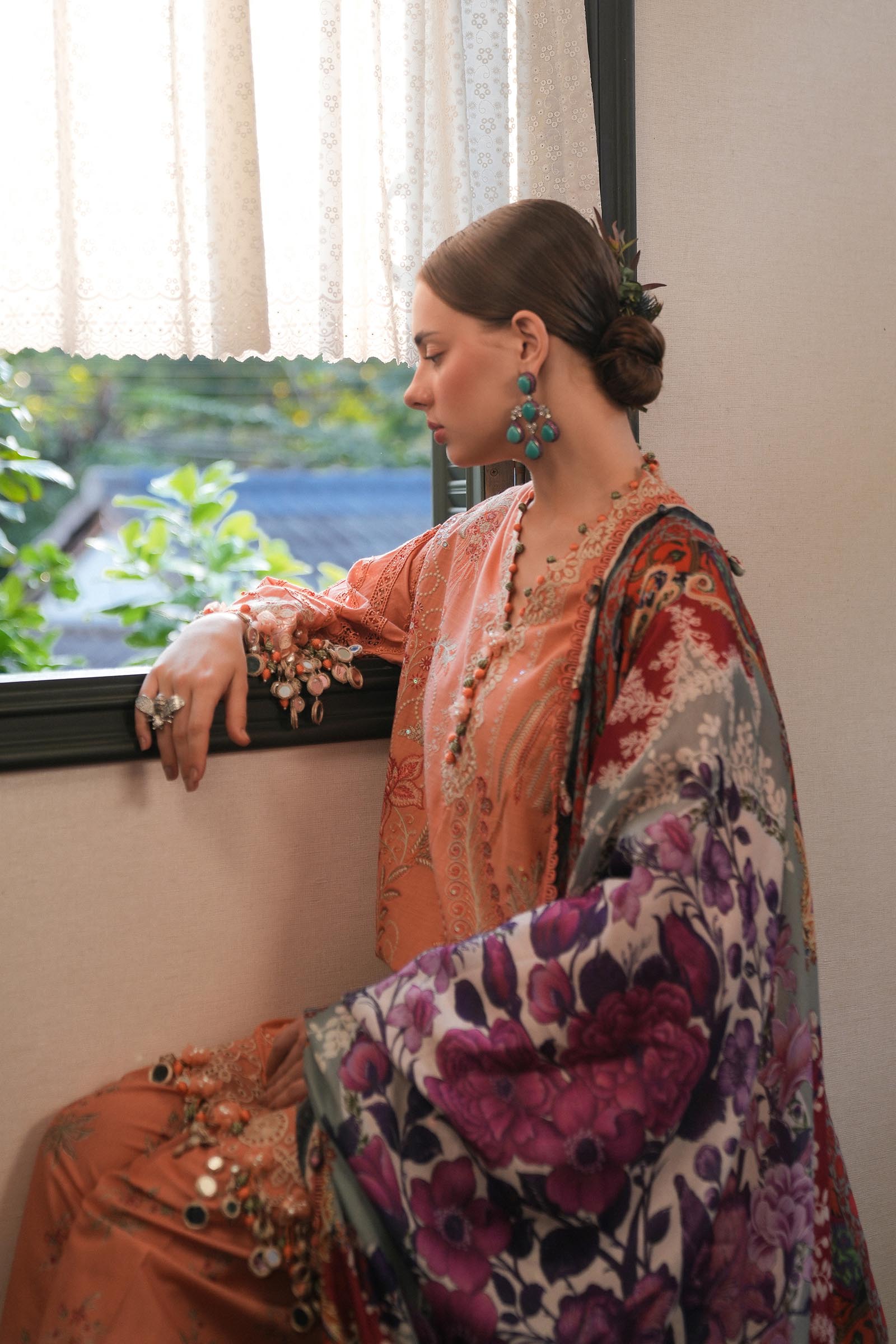Sana Safinaz | Luxury Lawn 25 | L251-007A-3CT - House Of Hania