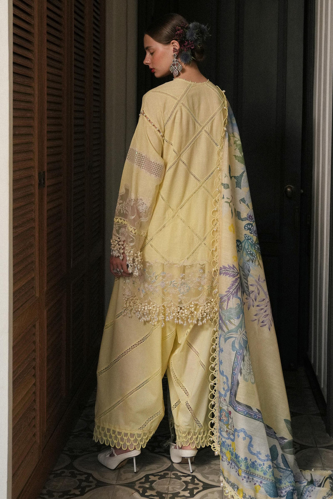 Sana Safinaz | Luxury Lawn 25 | L251-010A-3DI - House Of Hania