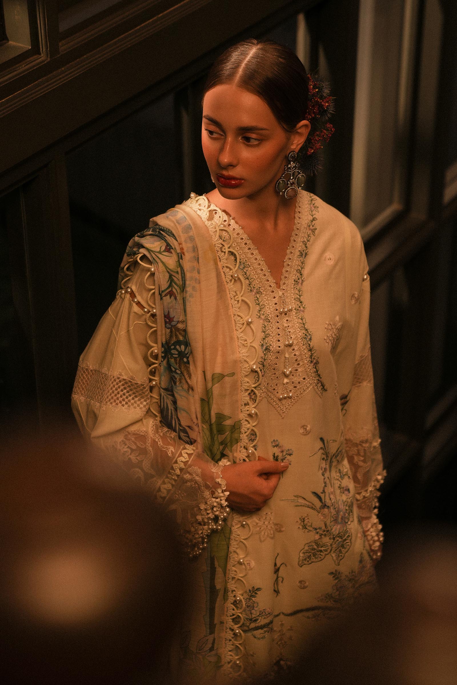 Sana Safinaz | Luxury Lawn 25 | L251-010A-3DI - House Of Hania