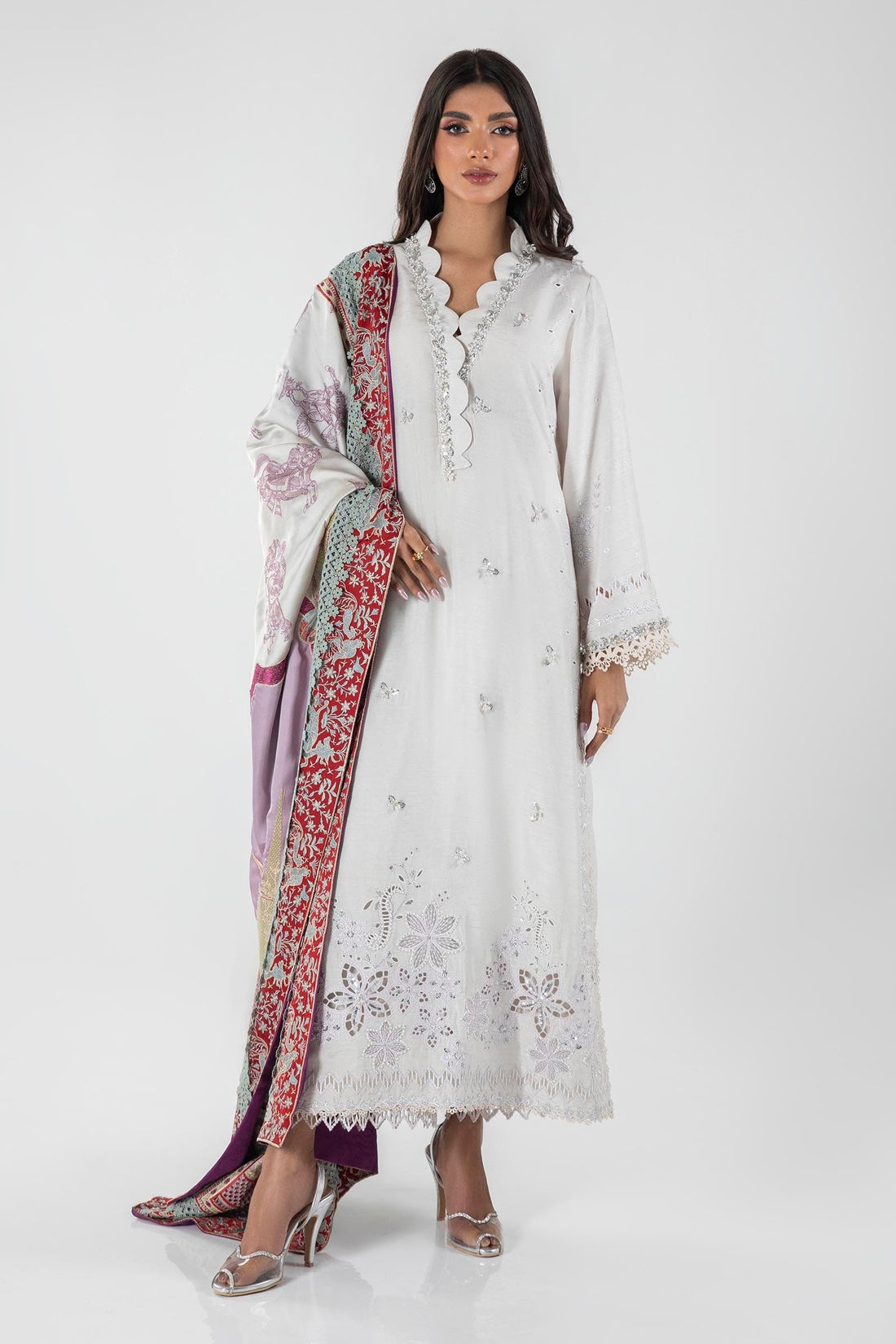 Sana Safinaz | Luxury Pret |  FW23FOR156P3 - House Of Hania