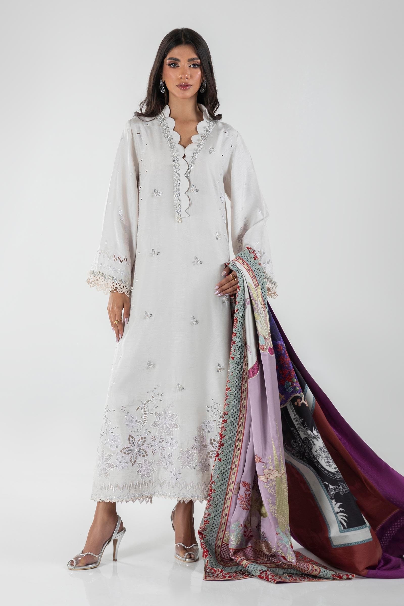 Sana Safinaz | Luxury Pret |  FW23FOR156P3 - House Of Hania