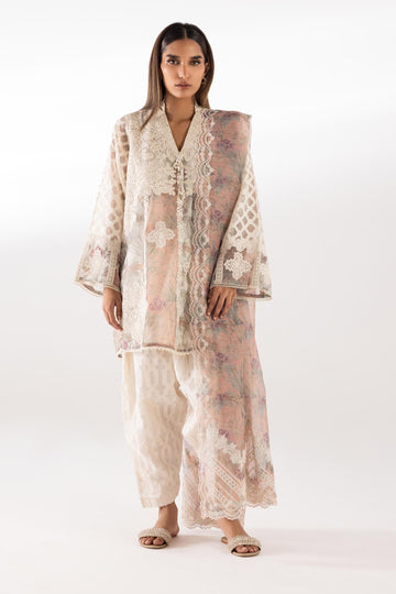 Sana Safinaz | Luxury Pret | Jacquard Suit SC26SGE394P3 - House Of Hania