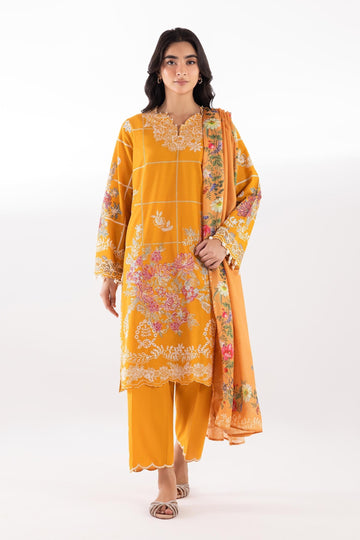 Sana Safinaz | Luxury Pret | Lawn Muzlin Suit SC26MUZ212BP3 - House Of Hania