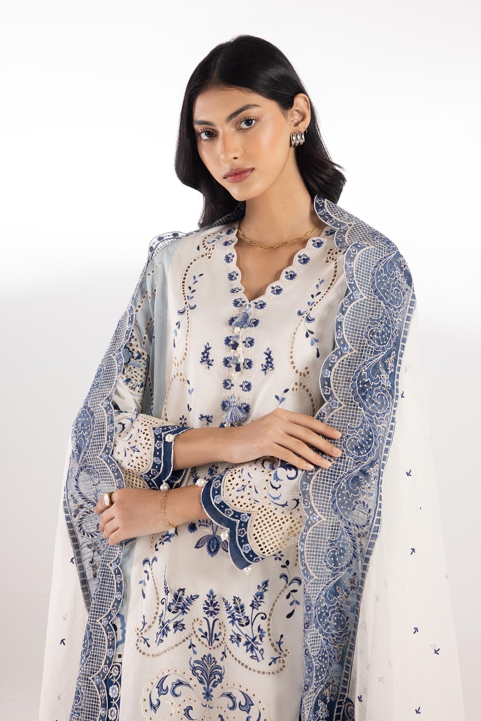Sana Safinaz | Luxury Pret | Lawn Suit SC26SGE423P3 - House Of Hania