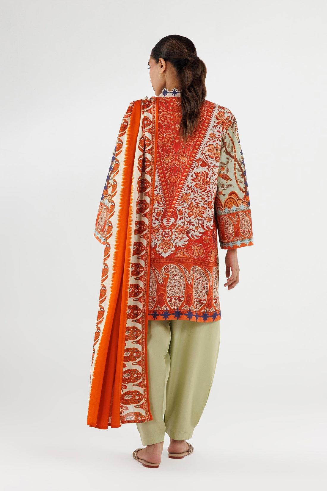 Sana Safinaz | Luxury Pret | Linen Suit FW25MHY503BP3 - House Of Hania