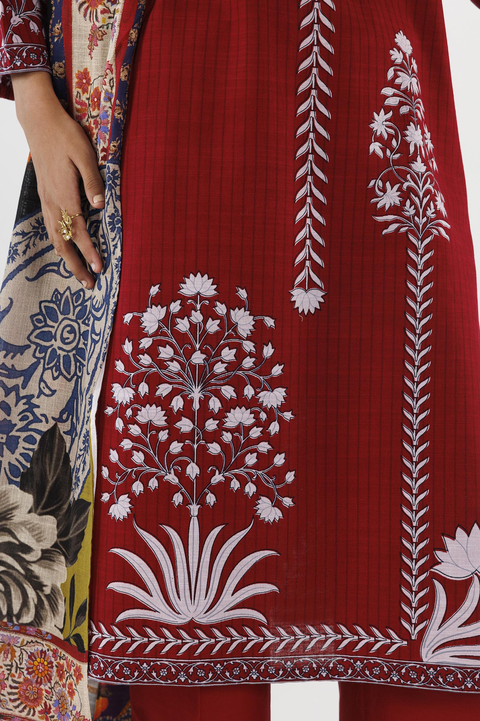 Sana Safinaz | Luxury Pret | Linen Suit FW25MHY506AP3 - House Of Hania