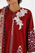 Sana Safinaz | Luxury Pret | Linen Suit FW25MHY506AP3 - House Of Hania