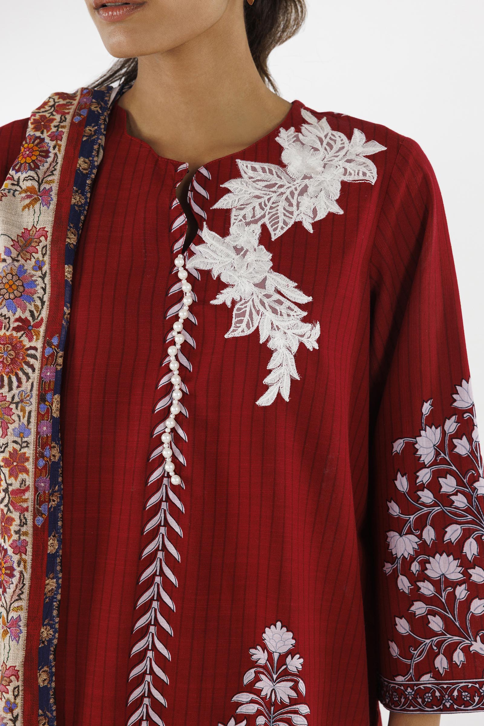 Sana Safinaz | Luxury Pret | Linen Suit FW25MHY506AP3 - House Of Hania