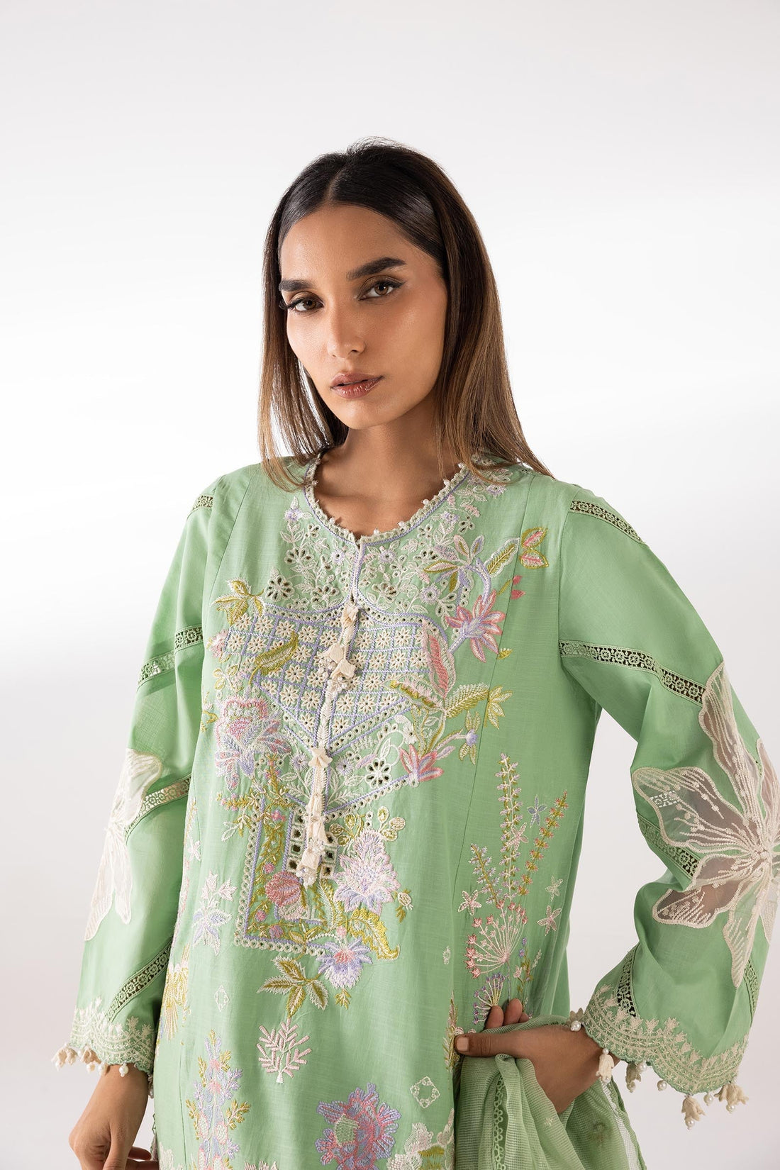 Sana Safinaz | Luxury Pret | Luxury Lawn Suit SC26LUX108AP3 - House Of Hania