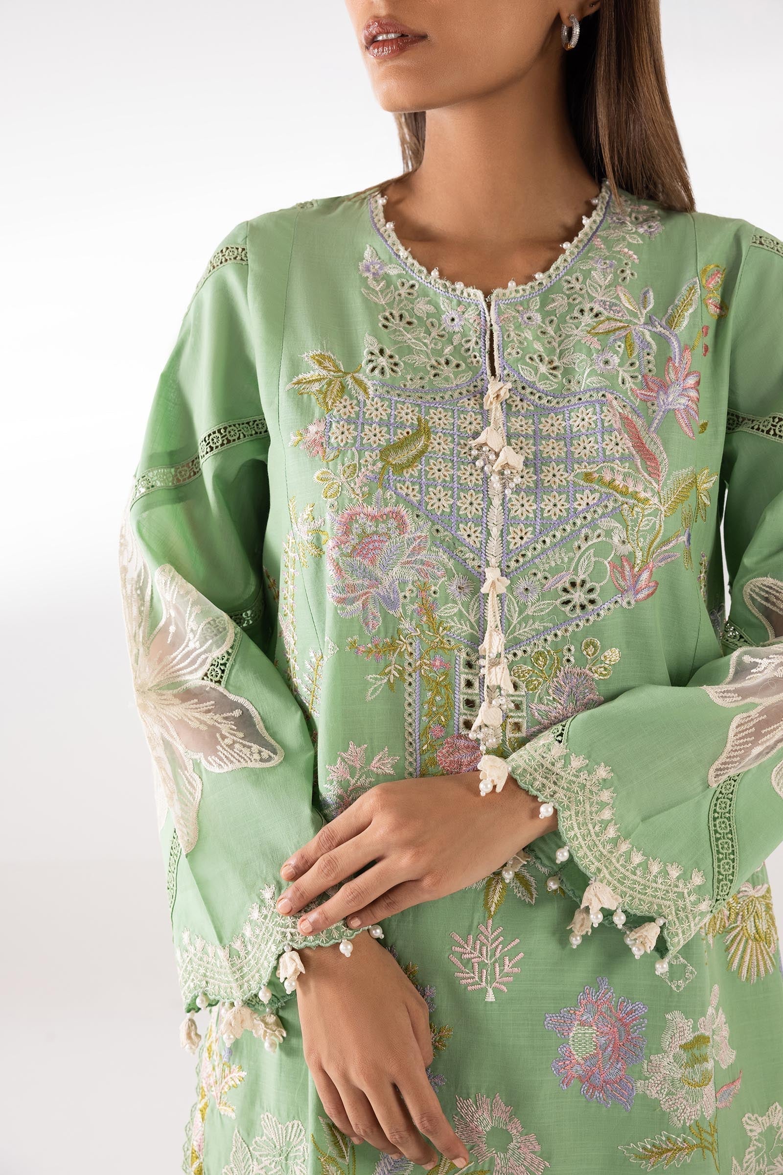 Sana Safinaz | Luxury Pret | Luxury Lawn Suit SC26LUX108AP3 - House Of Hania