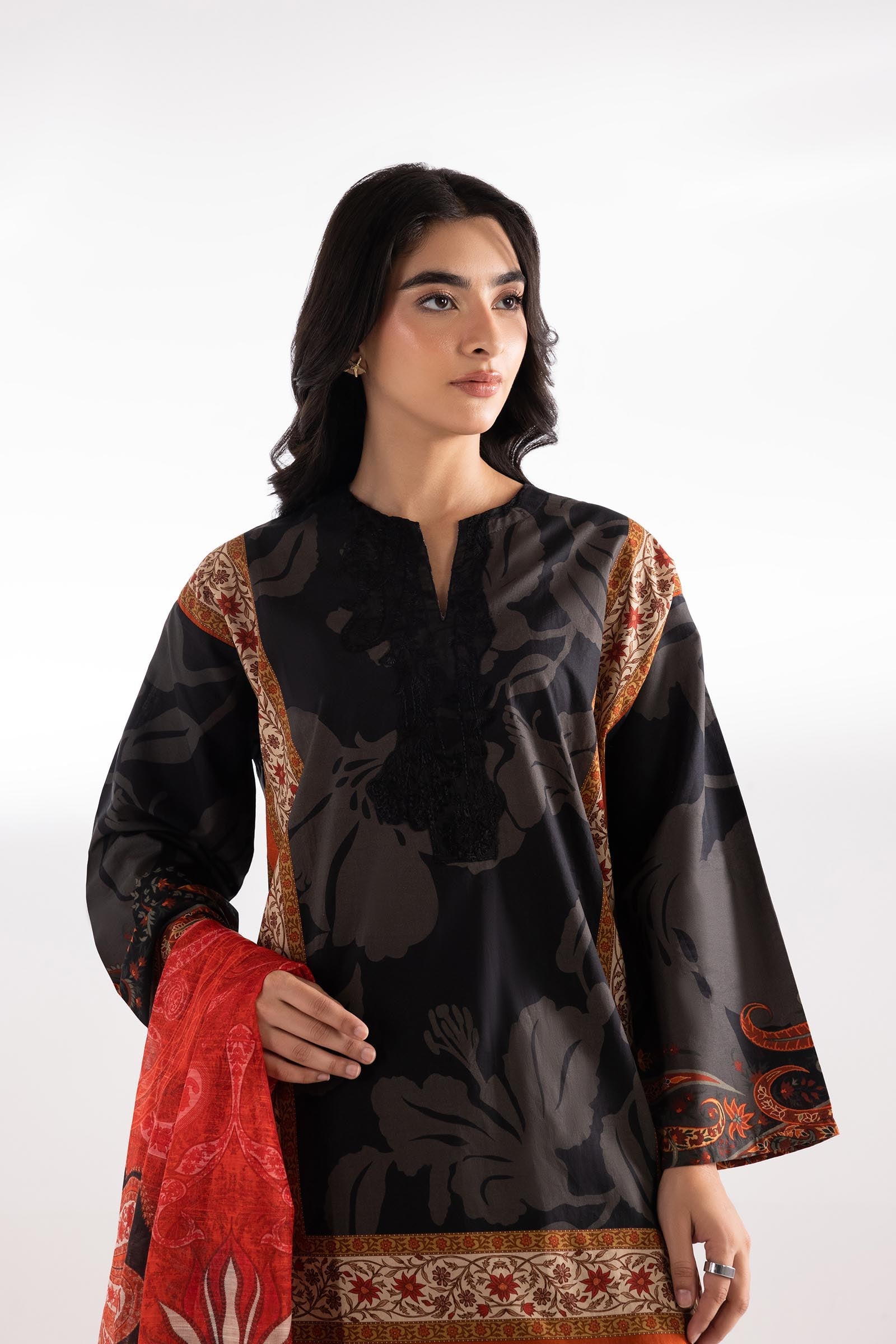 Sana Safinaz | Luxury Pret | Luxury Lawn Suit SC26MHY301AP3 - House Of Hania
