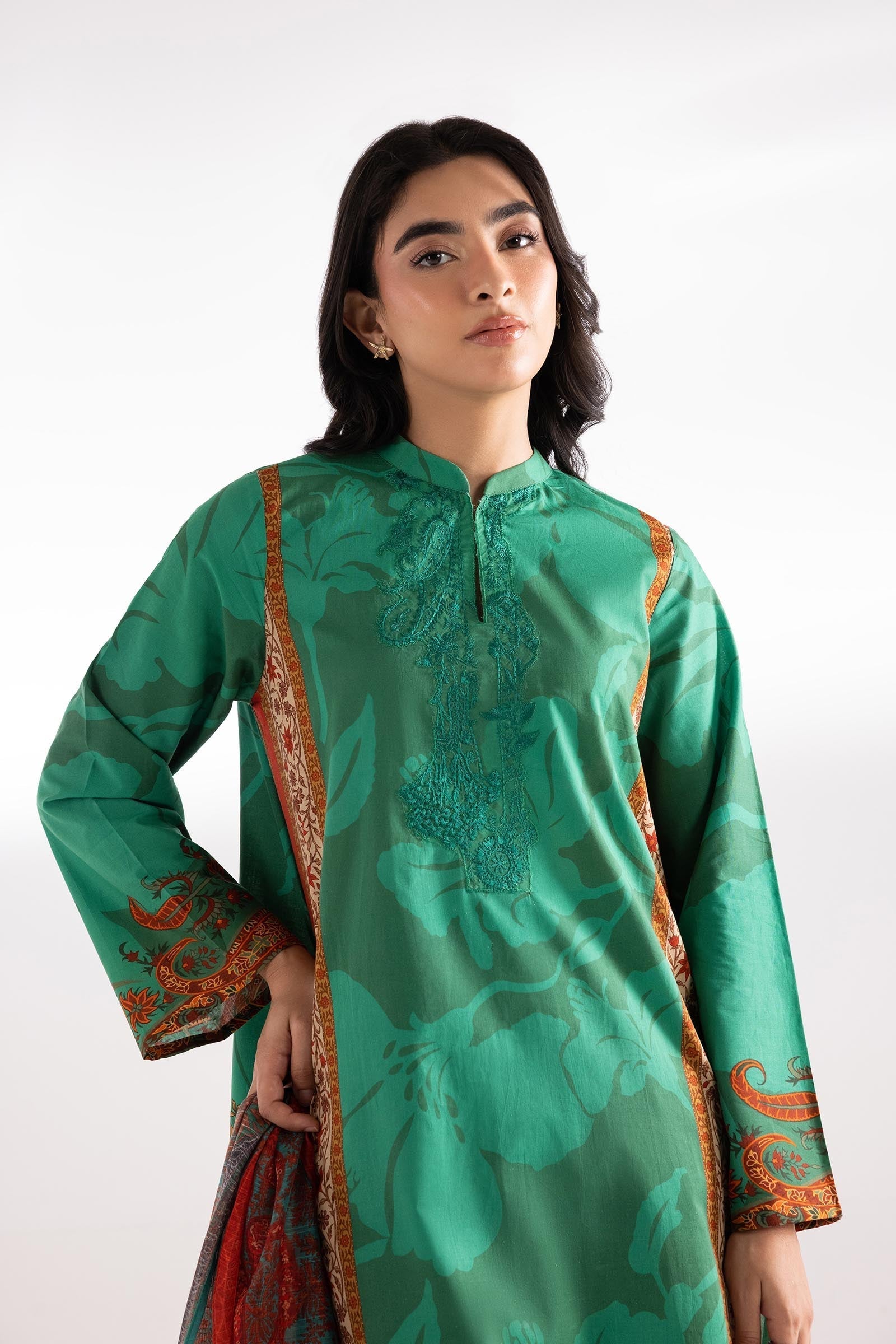 Sana Safinaz | Luxury Pret | Luxury Lawn Suit SC26MHY301BP3 - House Of Hania