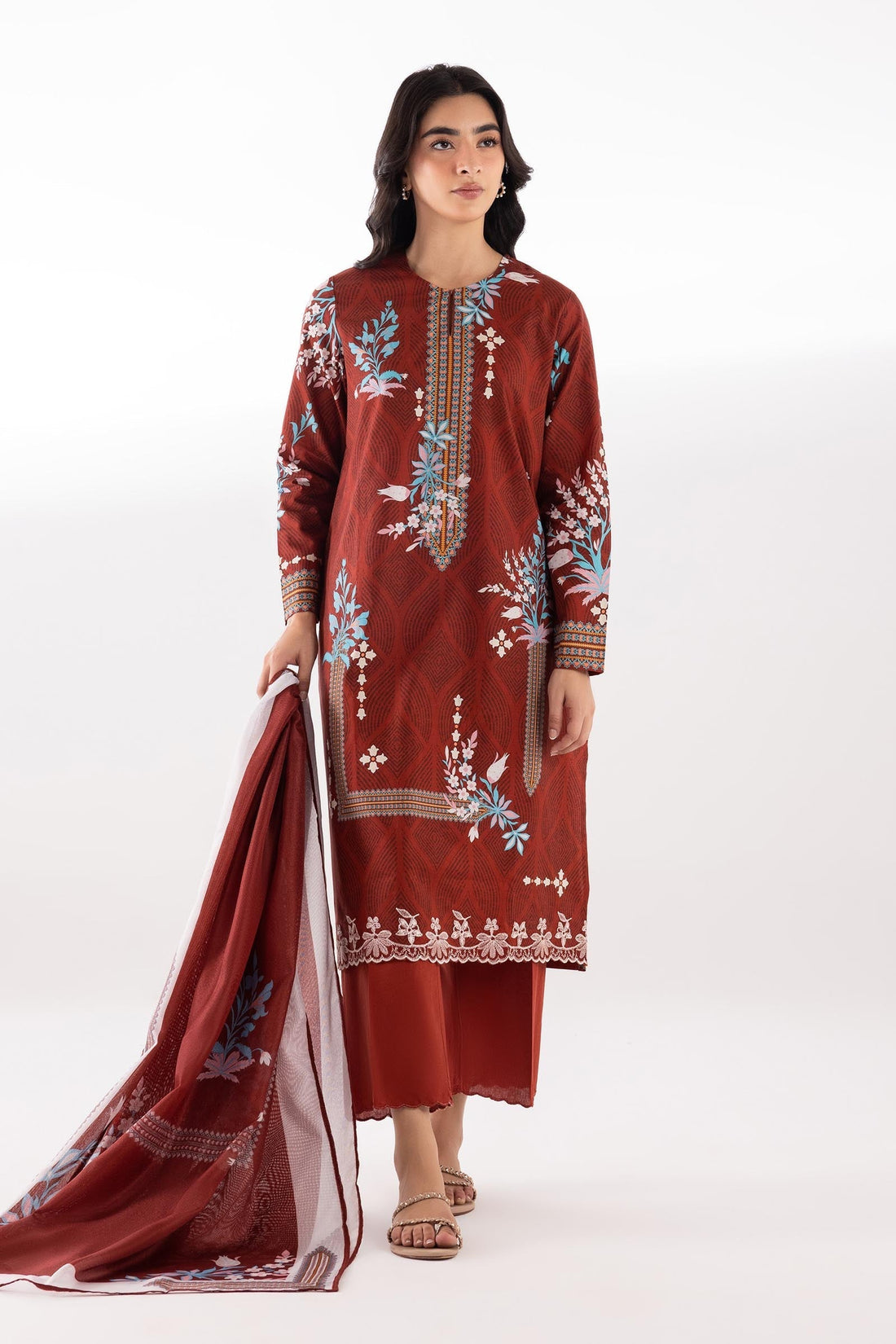 Sana Safinaz | Luxury Pret | Luxury Lawn Suit SC26MHY302AP3 - House Of Hania