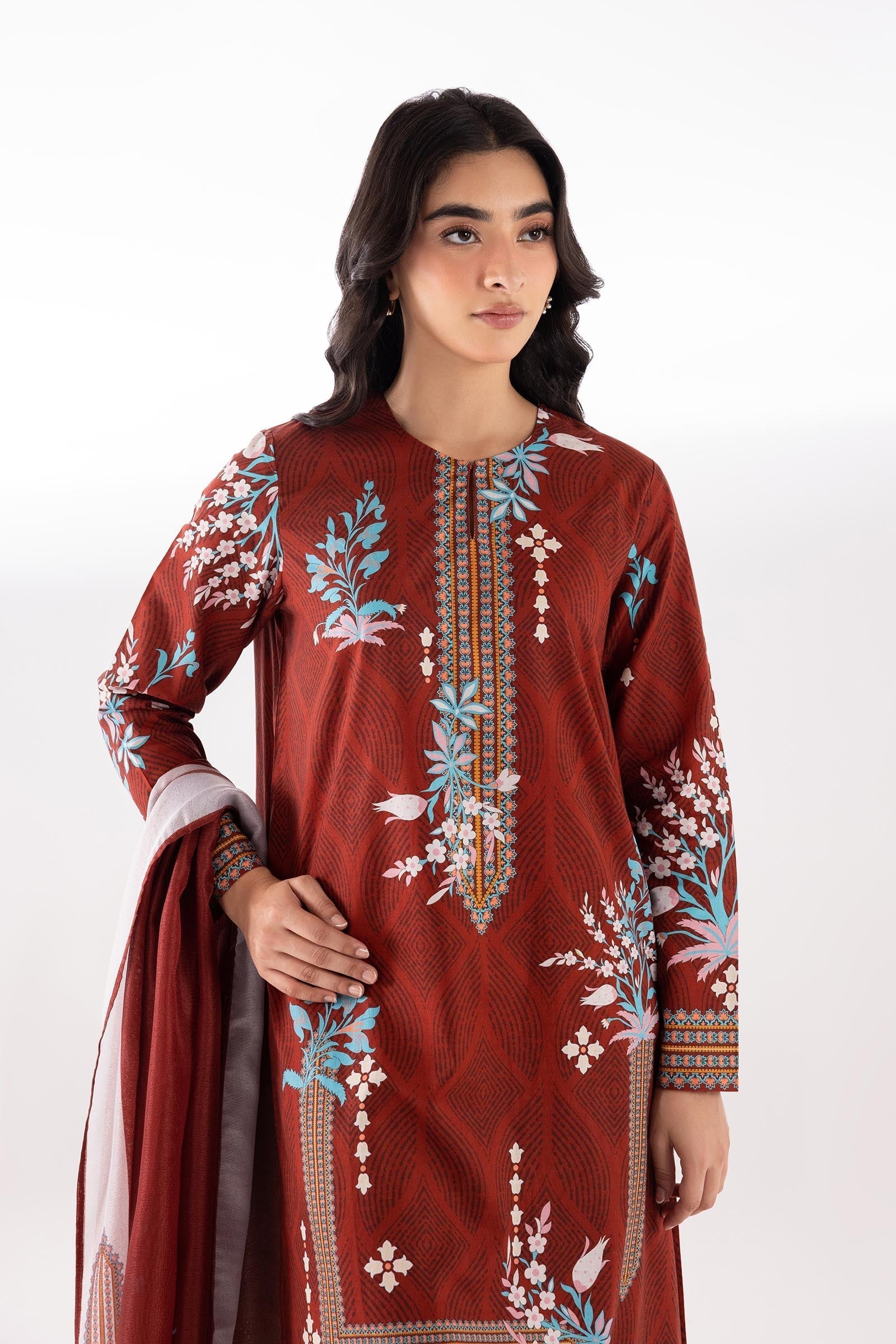 Sana Safinaz | Luxury Pret | Luxury Lawn Suit SC26MHY302AP3 - House Of Hania