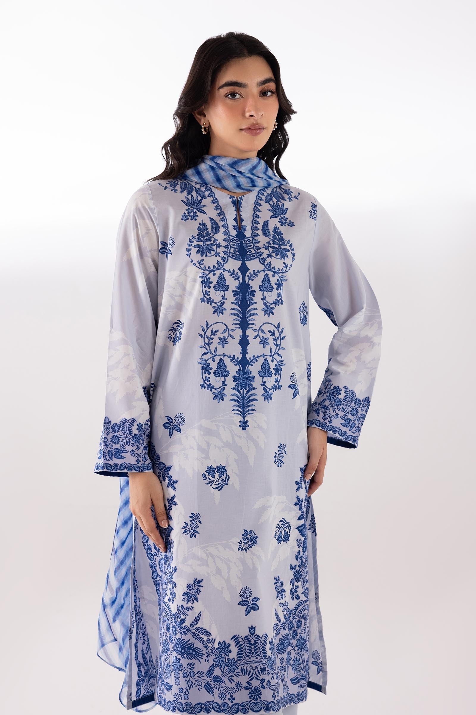 Sana Safinaz | Luxury Pret | Luxury Lawn Suit SC26MHY303BP3 - House Of Hania