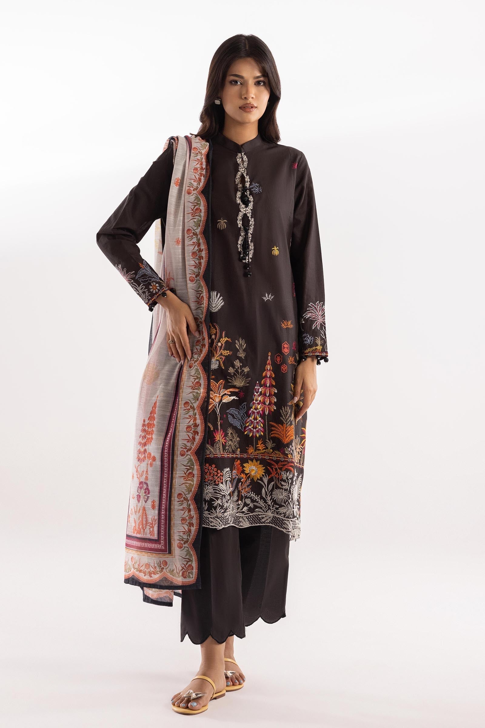 Sana Safinaz | Luxury Pret | Luxury Lawn Suit SC26MUZ220AP3 - House Of Hania